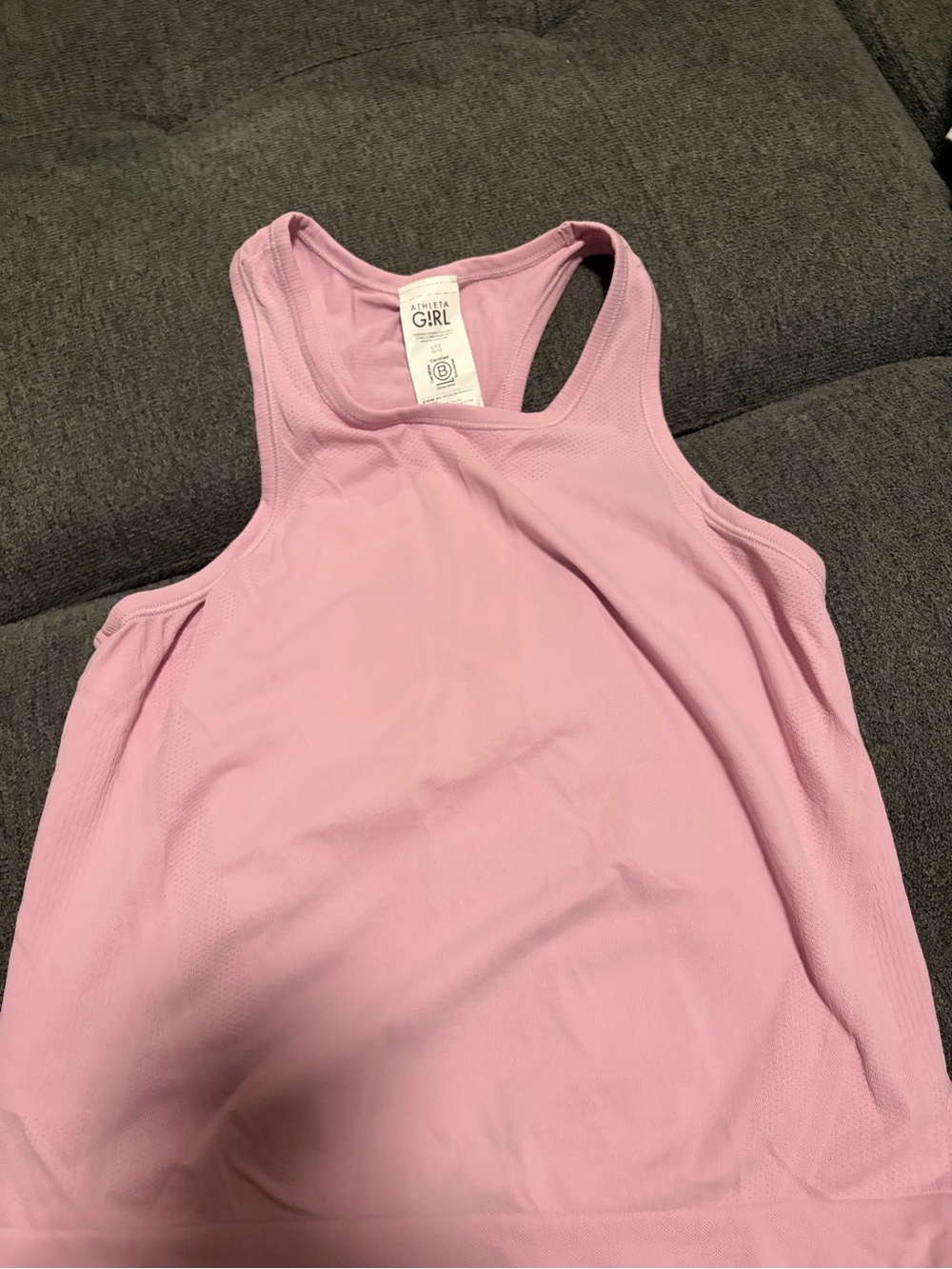 Athleta Light Pink Racerback Performance Tank